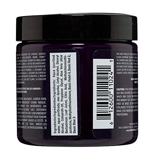 MANIC PANIC Purple Haze Semi Permanent Hair Dye 4oz