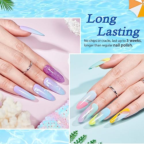 AZUREBEAUTY 170Pcs Dip Powder Nail Kit Starter 36 Colors Pink Red Purple Christmas Dipping Powder with Base/top Coat Activator Dip Liquid Set + Nail Removal Accessories Set for Gift
