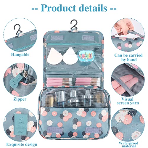 Hanging Toiletry Bag for Women with 4 Compartments