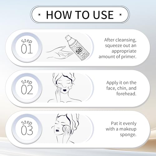Color Correcting Face Primer SPF 50 PA+++ Oil Control - 2 Pack