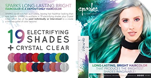 Sparks Long Lasting Bright Hair Color, Red Velvet, 3 Ounce