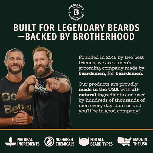 Live Bearded Beard Wash, 8 fl oz - Water-Based Face Cleanser with All-Natural Ingredients for a Gentle, Deep Clean - Made in the USA | Executive Scent - Cedar, Vanilla