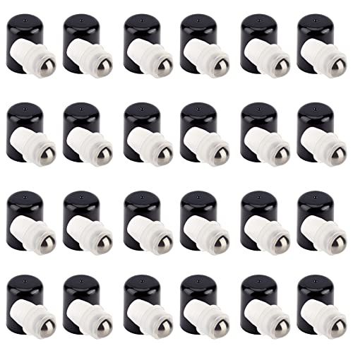 24-Pack Essential Oil Roller Inserts with Stainless Steel Balls