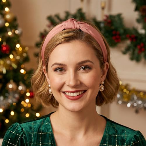 15-Piece Wide Knotted Headbands for Women - Colorful Non-Slip