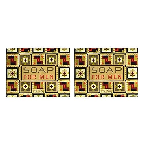 Greenwich Bay Trading Co. MENS BOTANIC Shea Butter Bar Bath Soap French Milled Exfoliating For Men Botanical Spa Soap 10.5 Oz (2 Pack)