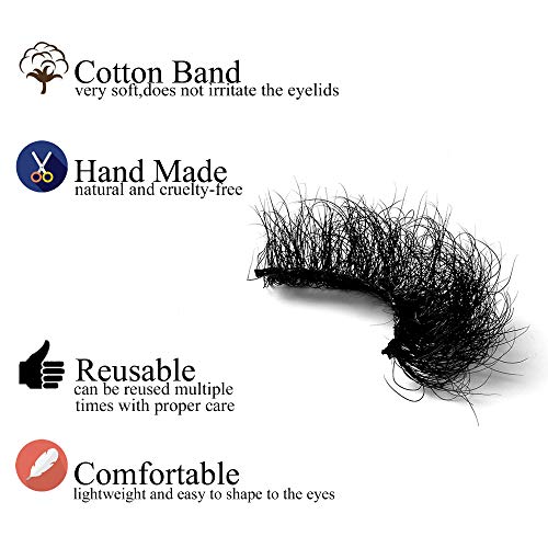 Fluffy 25mm Mink Lashes - Dramatic 5D False Eyelashes