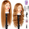 Mannequin Head 28" Golden Blonde Hair 80% Human Hair Styling