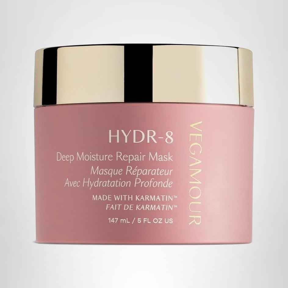 VEGAMOUR HYDR-8 Deep Moisture Repair Mask, Deep Conditioner Hair Mask Formulated Without Sulfates for Dry, Damaged, Frizzy Hair, Floral & Vanilla Scent, 5 fl. oz.