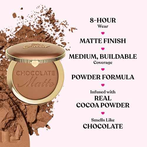 Too Faced Chocolate Soleil Matte Bronzer | Long Lasting + Cruelty Free with a Matte Finish