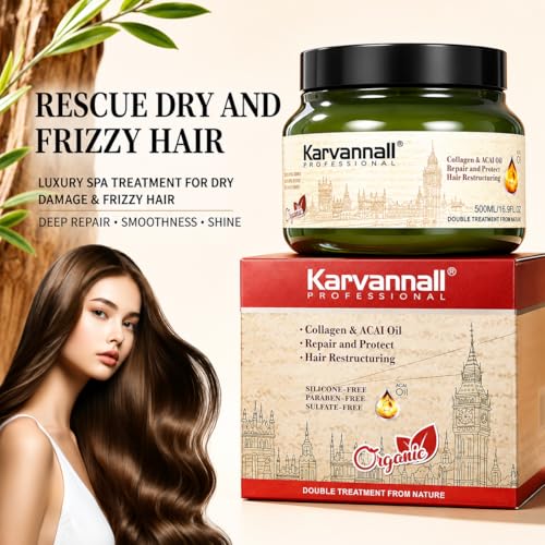 Collagen & Acai Oil Hair Treatment Mask - 16.9 fl oz Repair Cream
