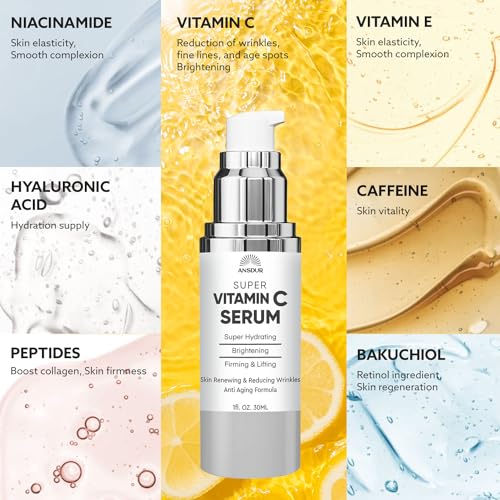 Vitamin C Serum for Mature Skin - Anti-Aging, Hydrating, 1 fl oz