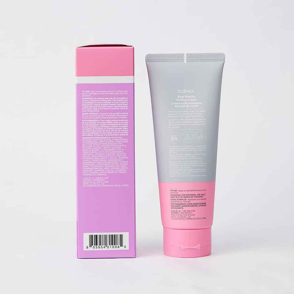 b.clinicx Beauty Firming Cream (5.07 fl oz / 150ml) - Skin Firming and Tightening Lotion, Firming Body Lotion, Lift Cream for Body with Volufiline™ 5% and Collagen, Korean Skin Care