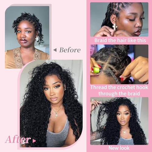 Jerry Curly Crochet Hair 12" 240g | 100% Human Hair Feather