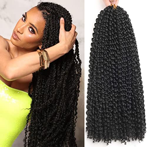 Passion Twist Hair 30Inch 6 Packs Passion twists Crochet Hair Water Wave Crochet Hair for Black Women (30 Inch (Pack of 6), 1B) … …