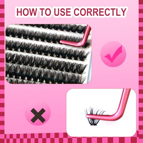Lash Clusters DlY Eyelash Extensions 50D 0.07 D Curl 14-18mm Eyelash Clusters Mixed Tray Cluster Eyelash Extensions Natural individual Lashes (50D-0.07D-14-18mm)