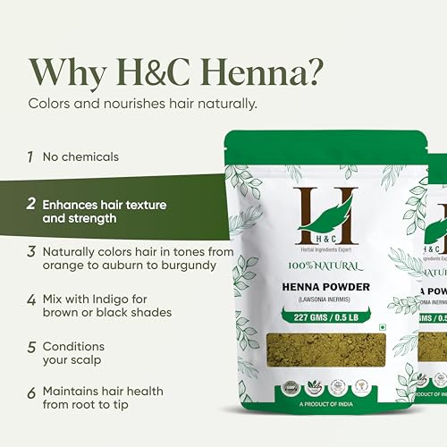 H&C Neutral Henna Powder 227g - Colorless Hair Conditioner