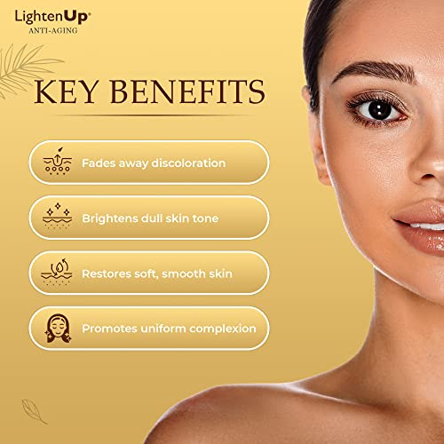 OMIC Lighten-Up Anti-Aging, Skin Brightening Cream - 4.4 fl oz / 100 ml - with Argan Oil and Shea Butter