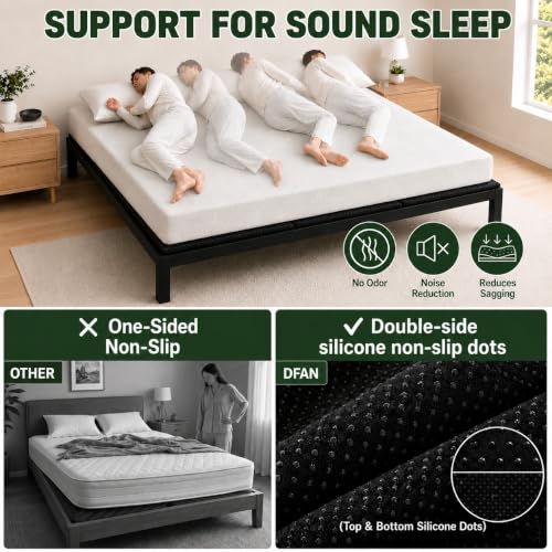 Queen Bunkie Board 60"×80" Non-Slip Foldable Mattress Support