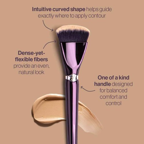 Anisa Beauty Crescent Contour Brush – Precision Contouring with Curved, Soft Synthetic Fibers for Flawless Application of Creams, Powders, and Bronzers