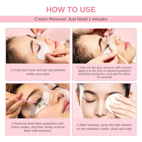 LAVALANDO Blue 5g Eyelash Extensions Remover - Gentle, Low-Irritant Lash Glue Remover