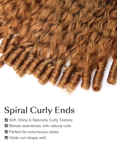 Honey Blonde Burmese Curly Human Hair Half Wig 18 Inch with Drawstring
