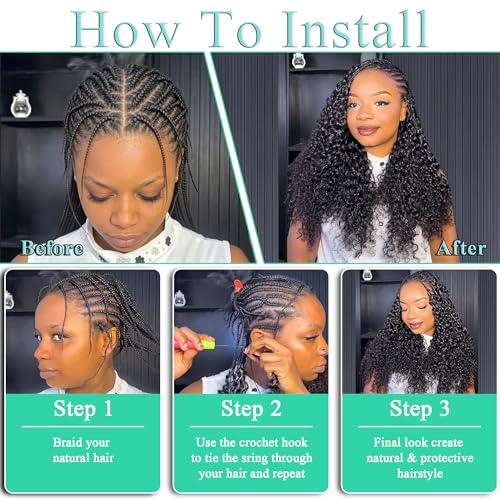 Burmese Curly Crochet Human Hair Designed for Miracle Knots Braids 18