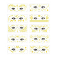 Gold Temporary Tattoos for Women - Glitter Festival Face Stickers