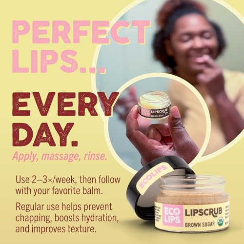 Eco Lips Organic Lip Sugar Scrub 4-Pack Variety Set