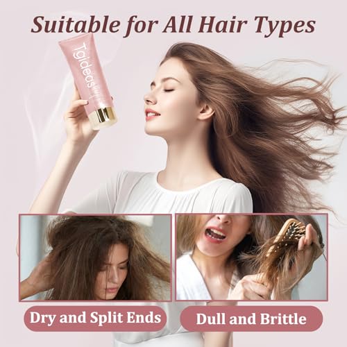 Tgideas Keratin Hair Mask - Deep Repair Treatment for Dry Damaged Hair