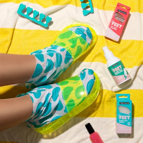 Freeman Flirty Feet Foot Peel Spray and Moisturizing Masks Set (4-Piece)