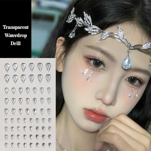 Face Gems Self-Adhesive Rhinestone Stickers - 5 Sheets