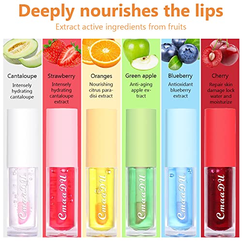 BINGBRUSH Color Changing Lip Gloss Set - 6 Pcs Moisturizing Lip Balm