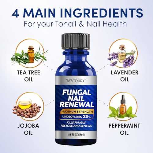 Toenail Fungus Treatment Extra Strength with Tea Tree Oil - VTROUY