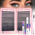 Lash Clusters Kit 532pcs 80D 10-18mm DIY Eyelash Extensions
