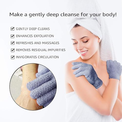 Exfoliating Bath Gloves for Shower & Spa Scrubs