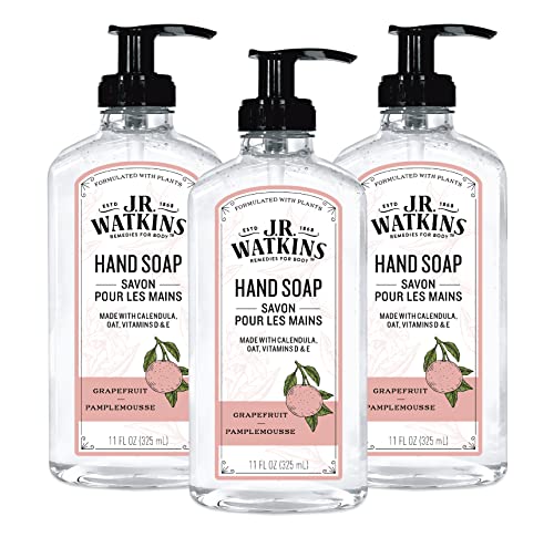 J.R. Watkins Grapefruit Gel Hand Soap, 3 Pack 11 Fl Oz