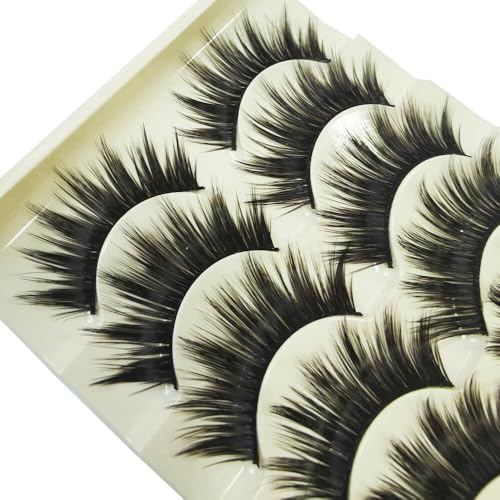 5 Pairs Black Thick Makeup Natural False Eyelashes Eye Lash Long Handmade Soft False Eyelashes