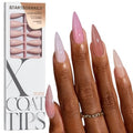 BTArtbox Nails XCOAT Tips 5-Shade Nude Stiletto Press-On Nails - 160Ct