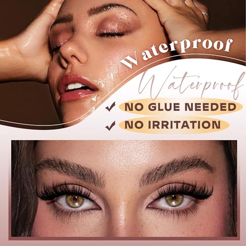 Magnetic Eyelashes Kit with Eyeliner - Reusable, No Glue