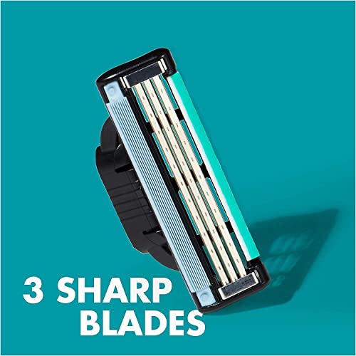 Gillette Mach3 Razor Blades for Men, Pack of 4 Refill Blades (2 Packs)