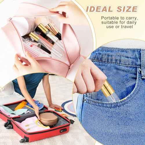 30 Pack Empty Mini Glass Spray Bottle Refillable Fine Mist Perfume Atomizer Portable Travel Sample Spray Bottles Containers For Perfume Essential Oils Cosmetics Liquid (clear bottle, 10ml)