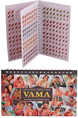 Multicolour Stone Bindi Sticker Book - 372 Mix Size Bindis