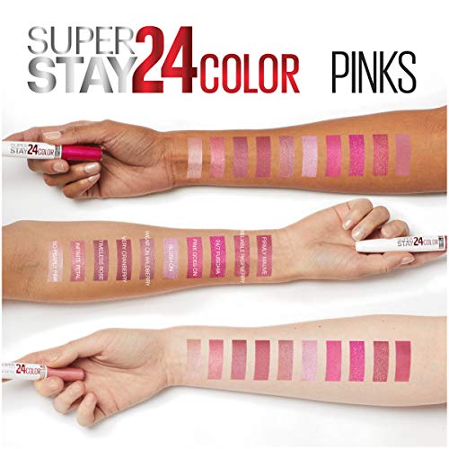 Maybelline Super Stay 24, 2-Step Liquid Lipstick Makeup, Long Lasting Highly Pigmented Color with Moisturizing Balm, 24/7 Fuchsia, Pink, 1 Count