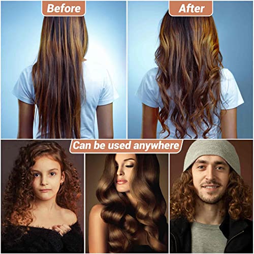 Self-Grip Hair Rollers Set - 24 Pieces, 3 Sizes with Clips