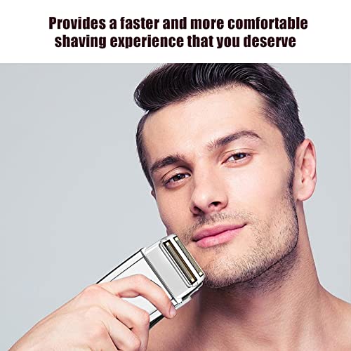 Replacement Foil and Cutters Compatible with BaBylissPRO Double Foil Shaver, Replacement Foil Compatible with BaBylissPRO FXFS2 Shaver,2 PACK (Silver)