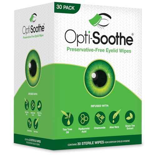 Opti-Soothe Preservative-Free Eyelid Wipes - 30 Moist Towelette For Daily Eyelid Cleaning - Preservative-free - Soothing, Moisturising, Natural Ingredients
