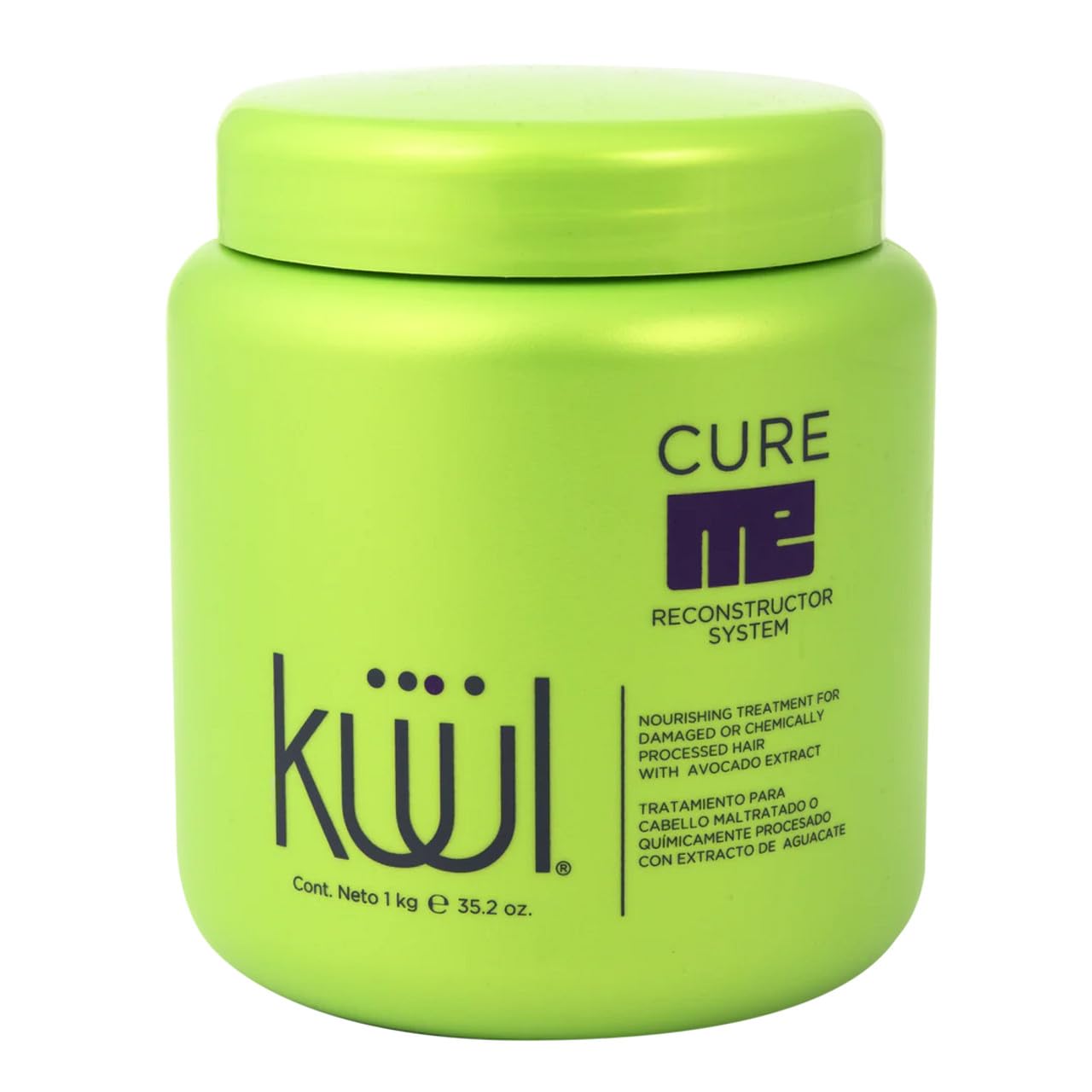 Kuul Cure Me Reconstructor 35.2 oz (Tratamiento Para Cabello Maltratado) AVOCADO (con extracto de aguacate)