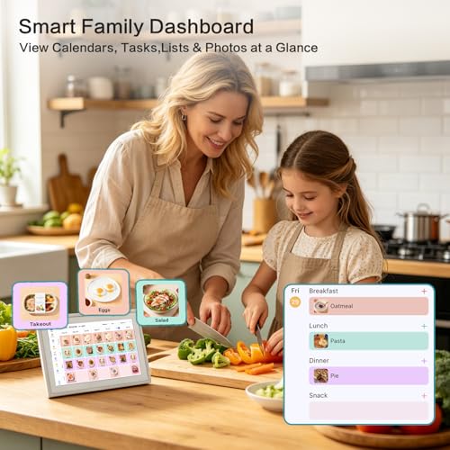 Nethgrow 15.6" Digital Family Calendar & Chore Planner - No Subscription