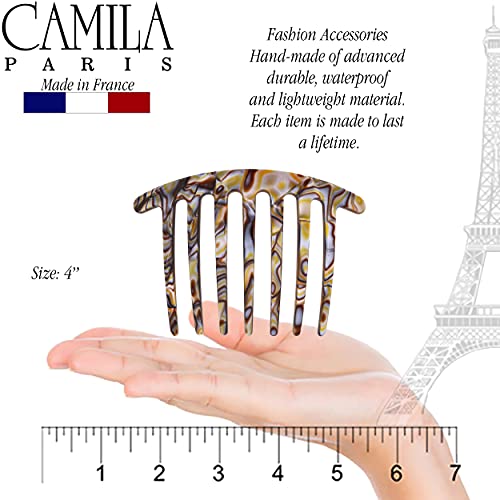 Camila Paris CP3186 French Hair Comb Clip - Onyx