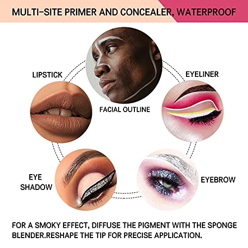 LOKFAR Matte Eyeshadow Primer 2 Pack - White Base, No Crease
